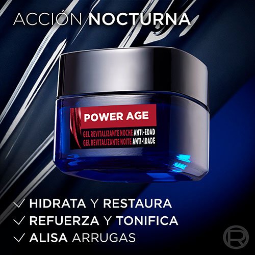 LOREAL PARIS MEN EXPERT POWER AGE GEL REVITALIZANTE NOCHE 6